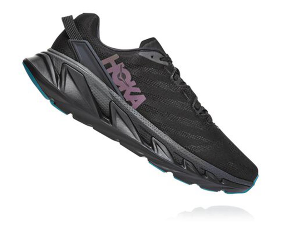 Hoka Australia One One Elevon 2 - Mens Running Shoes Black - IVAXB-8475